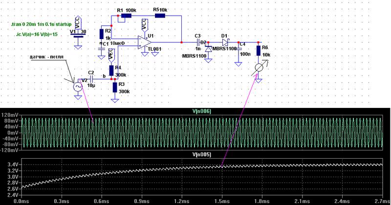  Работа с операционным усилителем AD620