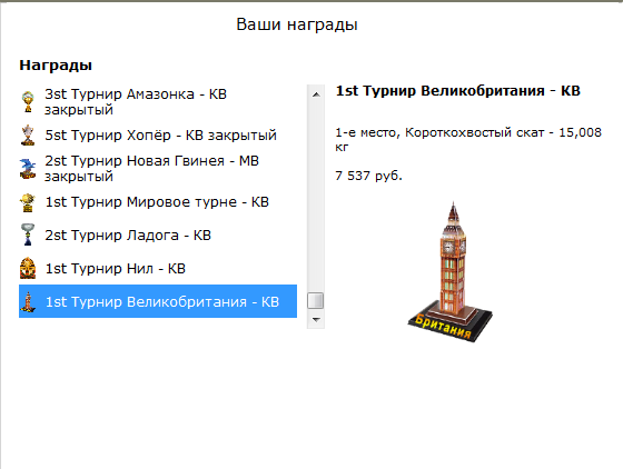 турниры • РУССКАЯ РЫБАЛКА