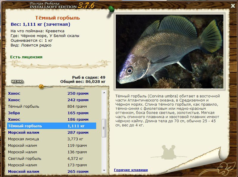 РУССКАЯ РЫБАЛКА Installsoft Edition 