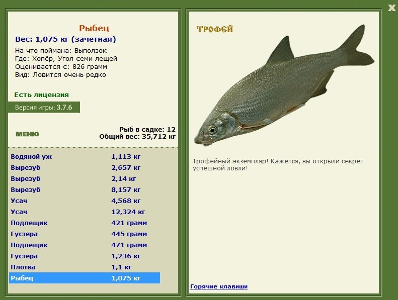 Угол семи лещей 