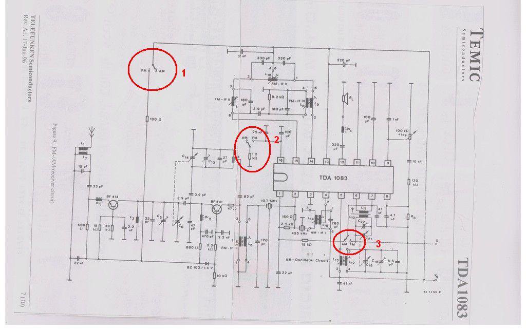 Tda1083 схема приемника