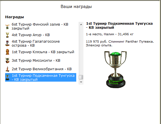 турниры • РУССКАЯ РЫБАЛКА