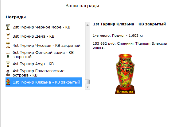 турниры • РУССКАЯ РЫБАЛКА