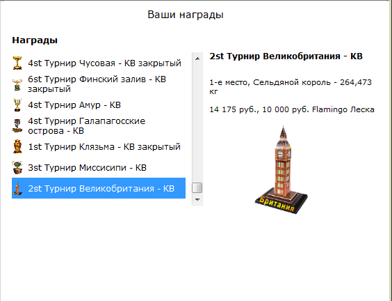 турниры • РУССКАЯ РЫБАЛКА