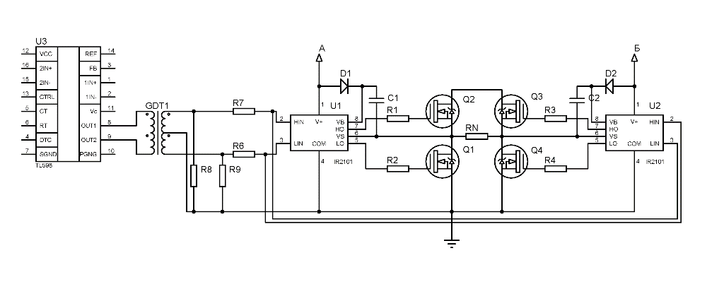 Ir2101pbf схема подключения