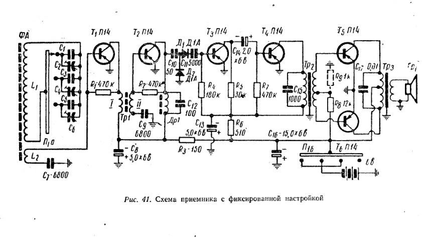  Самодельный приемник Спутник с владельческой записью 1956 г.