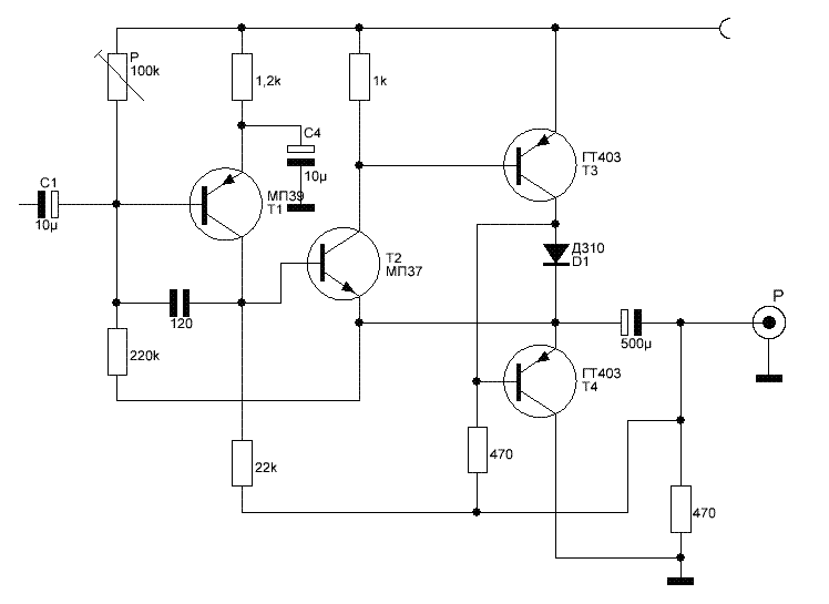 Унч на гт403 схема