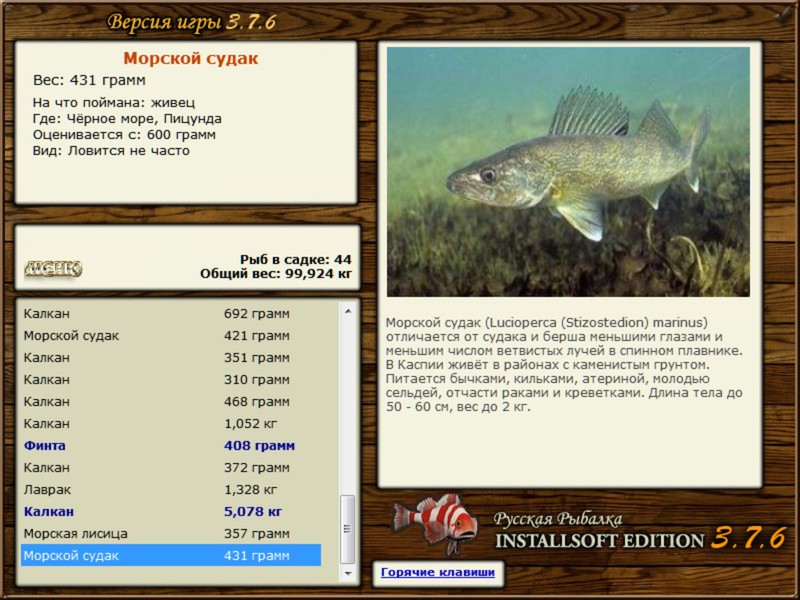 РУССКАЯ РЫБАЛКА Installsoft Edition 