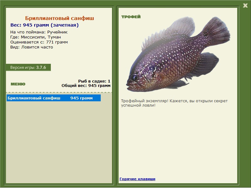 Бриллиантовый санфиш 