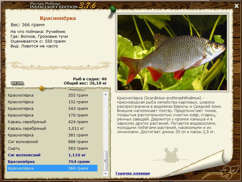 РУССКАЯ РЫБАЛКА Installsoft Edition 