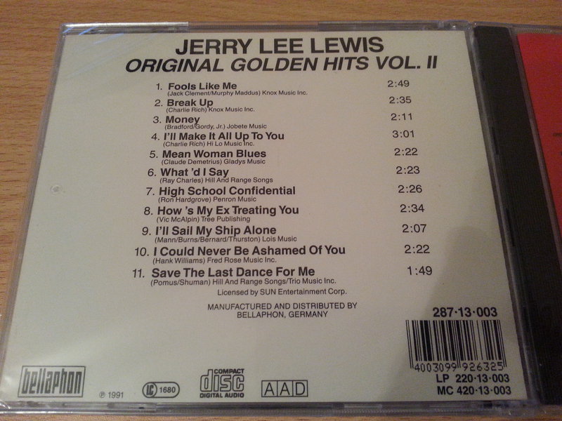  Jerry Lee Lewis. 3 CD. Фирма. Новые.