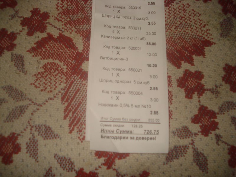 Общий финансовый отчет счетов Матвеевой 