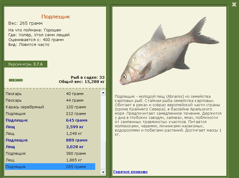 Угол семи лещей 