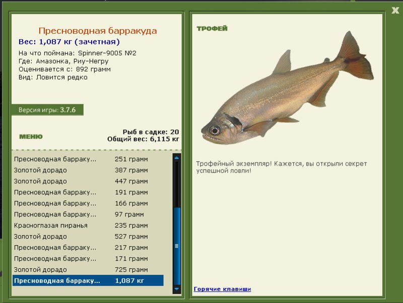 Пресноводная барракуда 