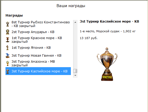 турниры • РУССКАЯ РЫБАЛКА