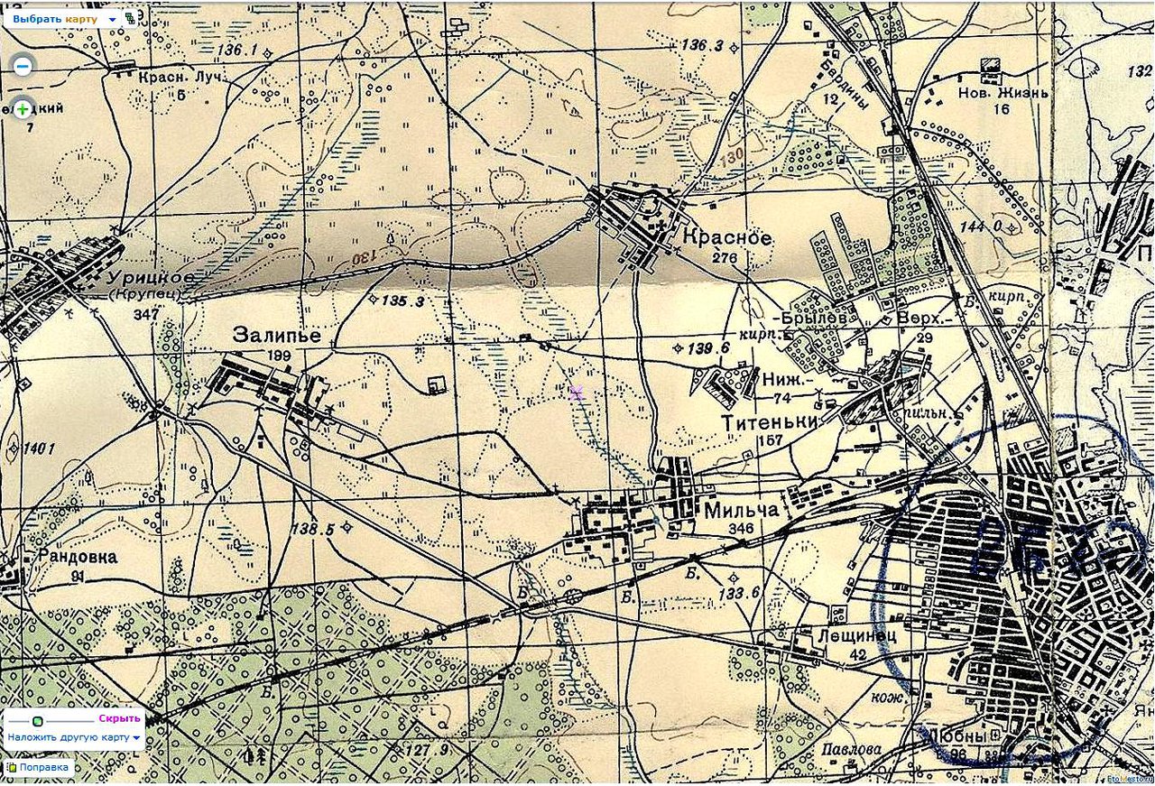 Дедовск старая карта