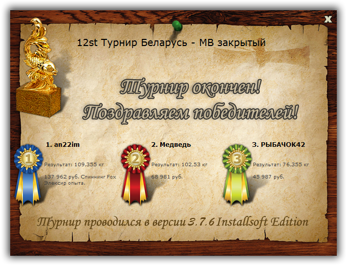  Максимальный Вес • Praise-турниры • РУССКАЯ РЫБАЛКА
