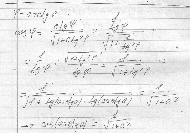 Обратные тригонометрические функции – MathHelpPlanet