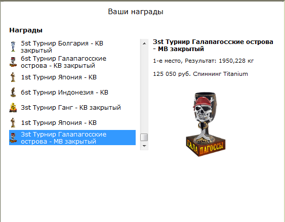 турниры • РУССКАЯ РЫБАЛКА