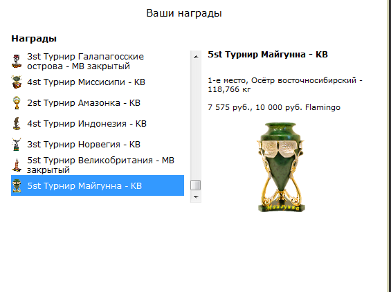 турниры • РУССКАЯ РЫБАЛКА
