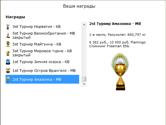 турниры • РУССКАЯ РЫБАЛКА