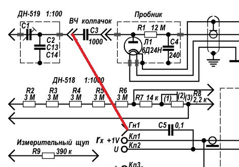 Ламповый вольтметр в7 15 схема