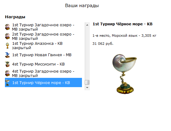 турниры • РУССКАЯ РЫБАЛКА