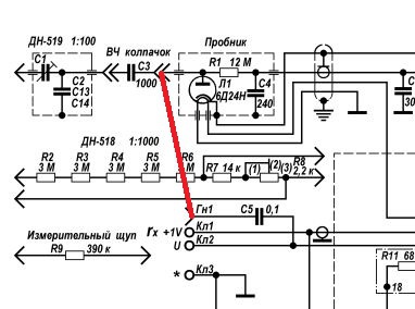 Схема вольтметр в3 38