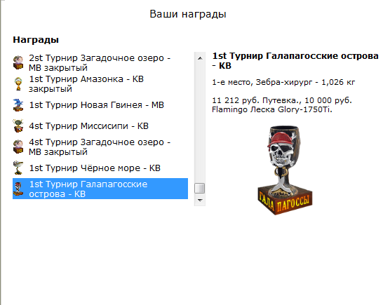 турниры • РУССКАЯ РЫБАЛКА