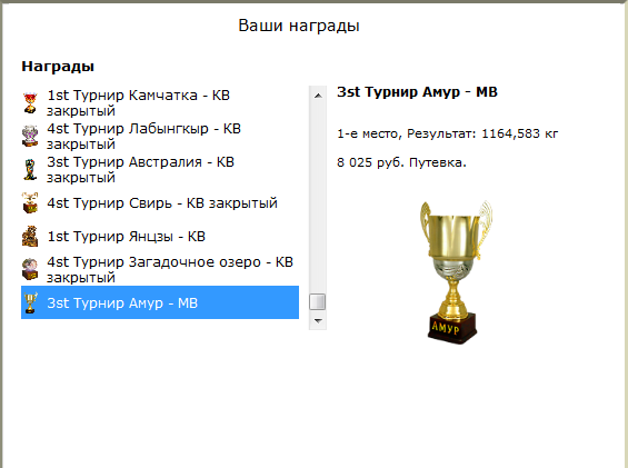 турниры • РУССКАЯ РЫБАЛКА