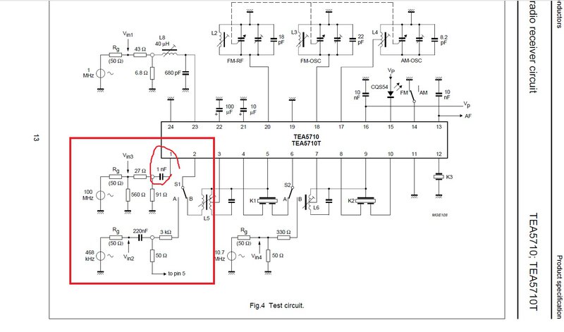 Теа5710 схема приемника