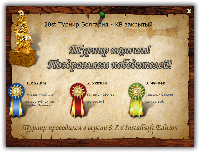 турниры • РУССКАЯ РЫБАЛКА