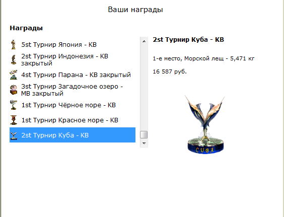 турниры • РУССКАЯ РЫБАЛКА