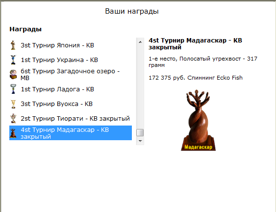 турниры • РУССКАЯ РЫБАЛКА