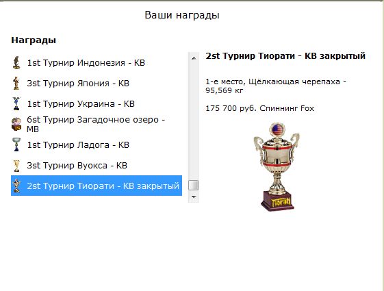 турниры • РУССКАЯ РЫБАЛКА
