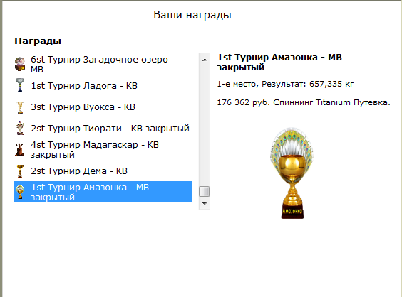 турниры • РУССКАЯ РЫБАЛКА
