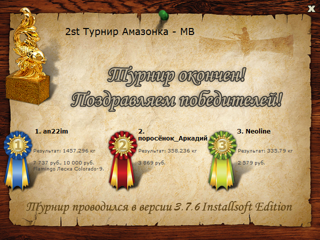  Максимальный Вес • Praise-турниры • РУССКАЯ РЫБАЛКА