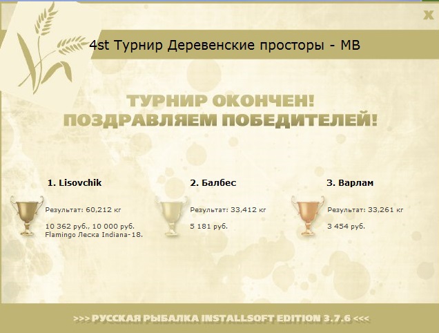  Максимальный Вес • Praise-турниры • РУССКАЯ РЫБАЛКА