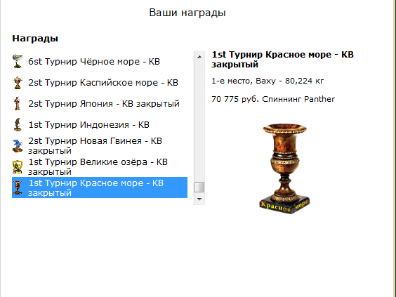 турниры • РУССКАЯ РЫБАЛКА