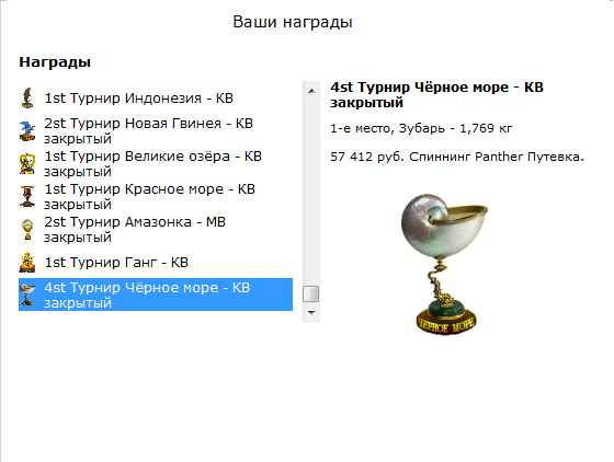 турниры • РУССКАЯ РЫБАЛКА