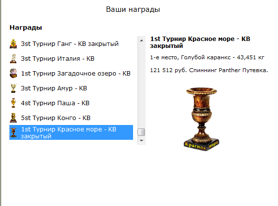 турниры • РУССКАЯ РЫБАЛКА