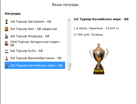 турниры • РУССКАЯ РЫБАЛКА
