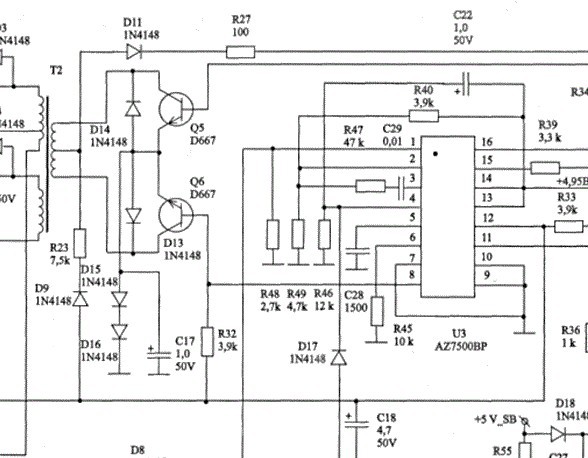 Az7500ep e1 схема включения