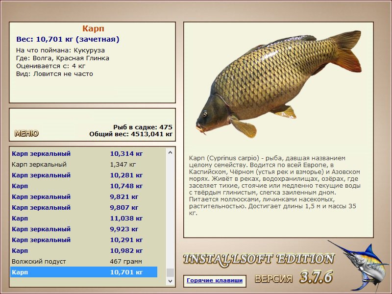 РУССКАЯ РЫБАЛКА Installsoft Edition 