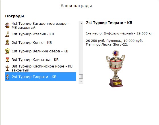 турниры • РУССКАЯ РЫБАЛКА