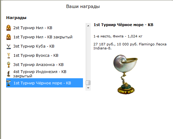 турниры • РУССКАЯ РЫБАЛКА