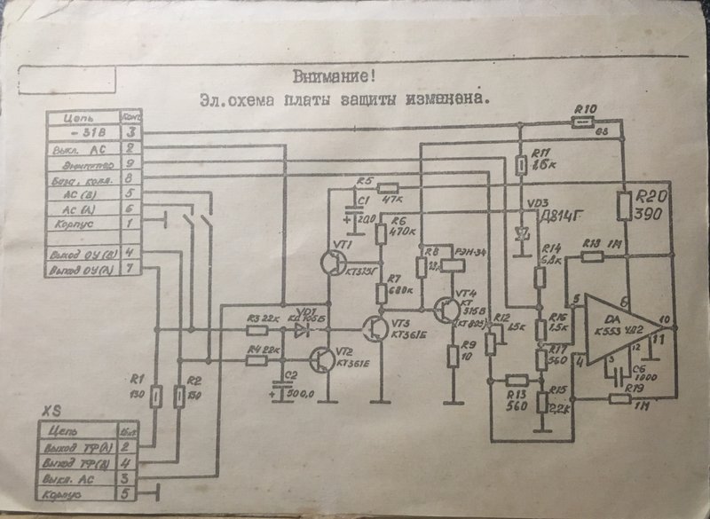 Радиотехника У-101 с необычным размещением гнезд АС