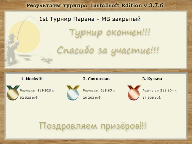  Максимальный Вес • Praise-турниры • РУССКАЯ РЫБАЛКА