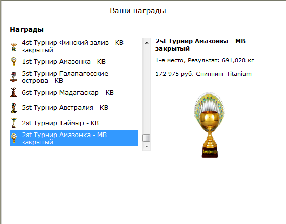 турниры • РУССКАЯ РЫБАЛКА