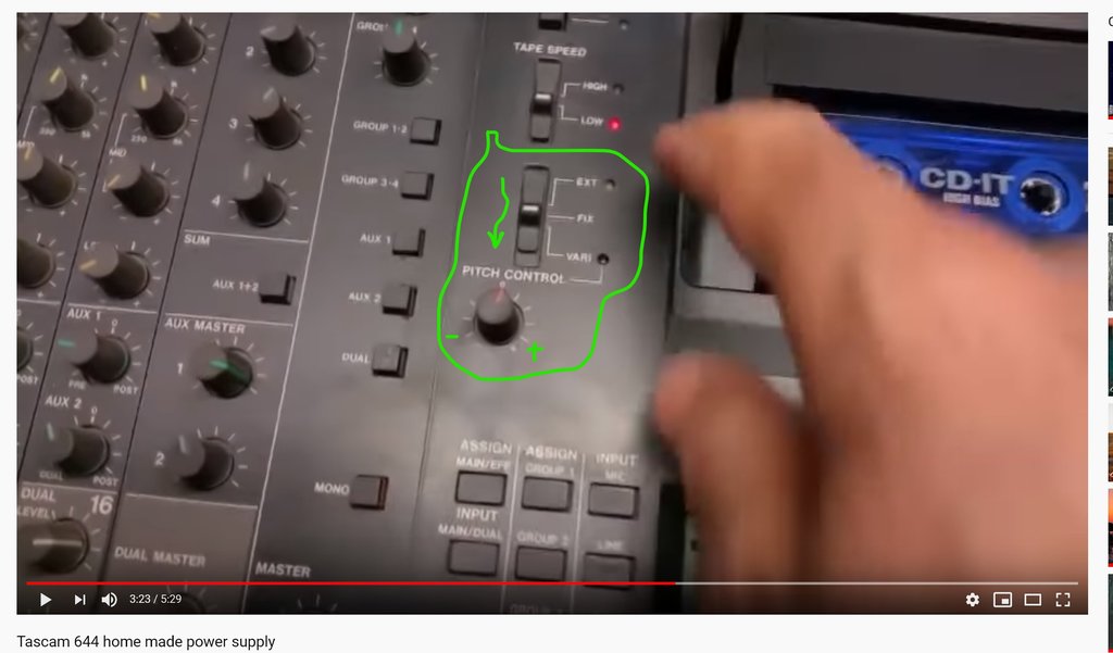  TASCAM(midistudio) model 644 - ремонт